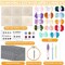 Punch Needle Coaster Kit for Beginners – 6 Floral Patterns, Embroidery Punch Needle Kit with Yarn, Adhesive Felt, Hoop, Instructions – DIY Coaster Art for Adults & Kids